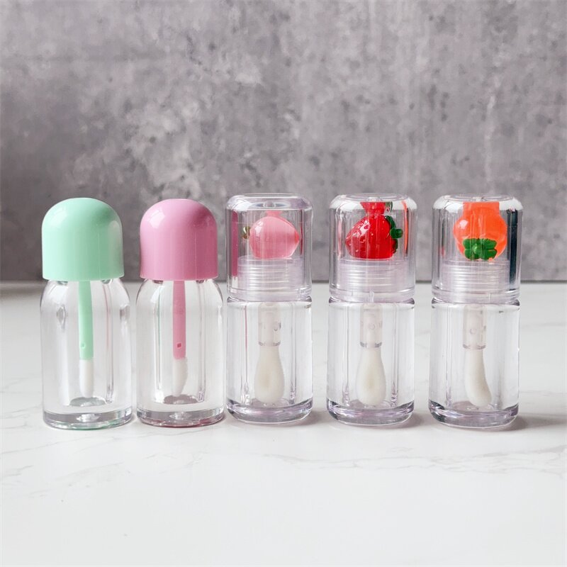 Lip Gloss Tube Manufacturer - 4ml Transparent Custom Logo Design