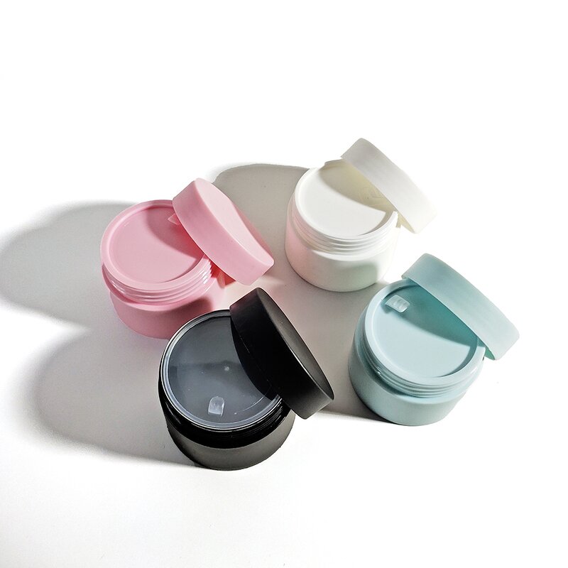 Cosmetic Jar Factory - 1-2oz Matte Black Round Plastic