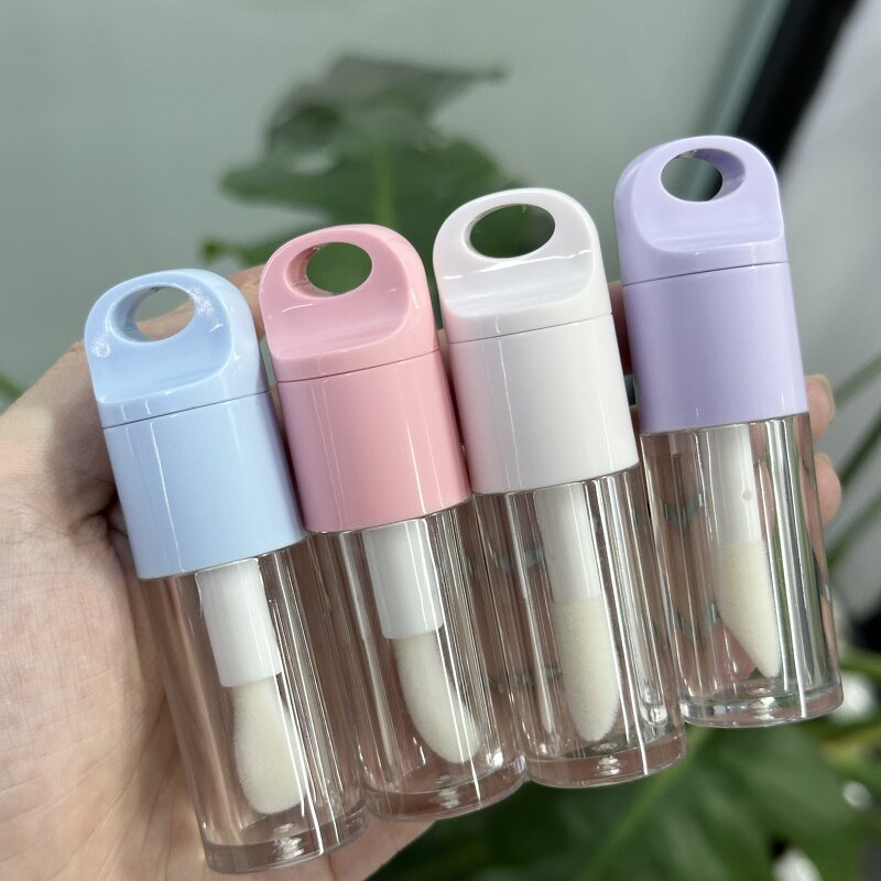 Lip Gloss Tube Factory - 4ml White Plastic Hot Stamping Surface