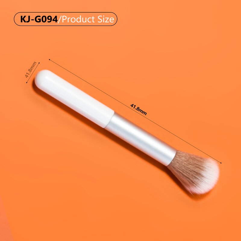 Makeup Brush Factory - Silvery White Handle Customizable