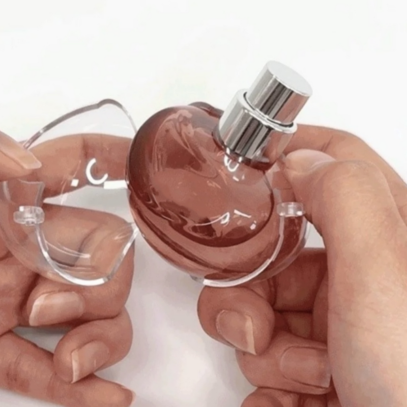 Hair Perfume Bottle Factory - 15ml Pink with Pump and Pendant