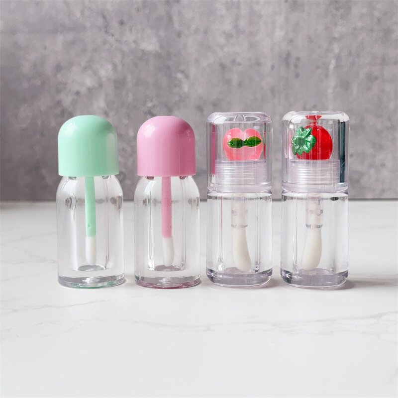 Lip Gloss Tube Manufacturer - 4ml Transparent Custom Logo Design