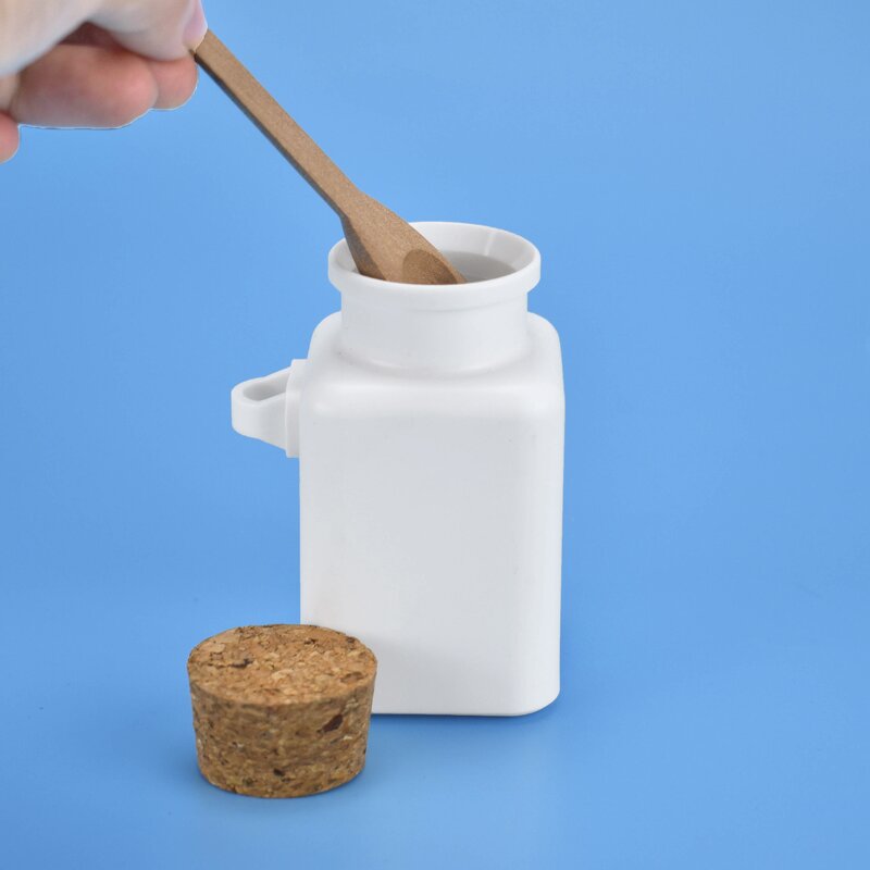 Body Scrub Bottle Factory - 100-300ml ABS Square with Spoon