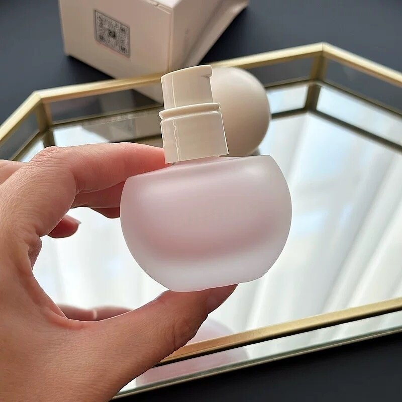Glass Bottle Factory - 30ml Pink Frosted for Lotion BB Cream