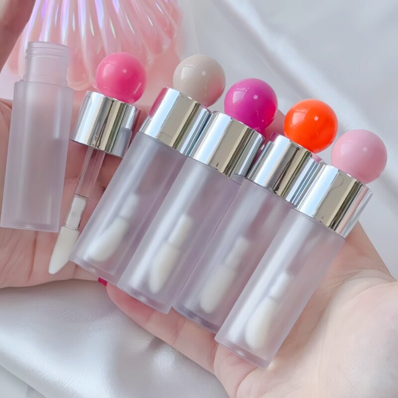 Lip Gloss Tube Factory - 6ml Frosted Cute Spherical with Brush