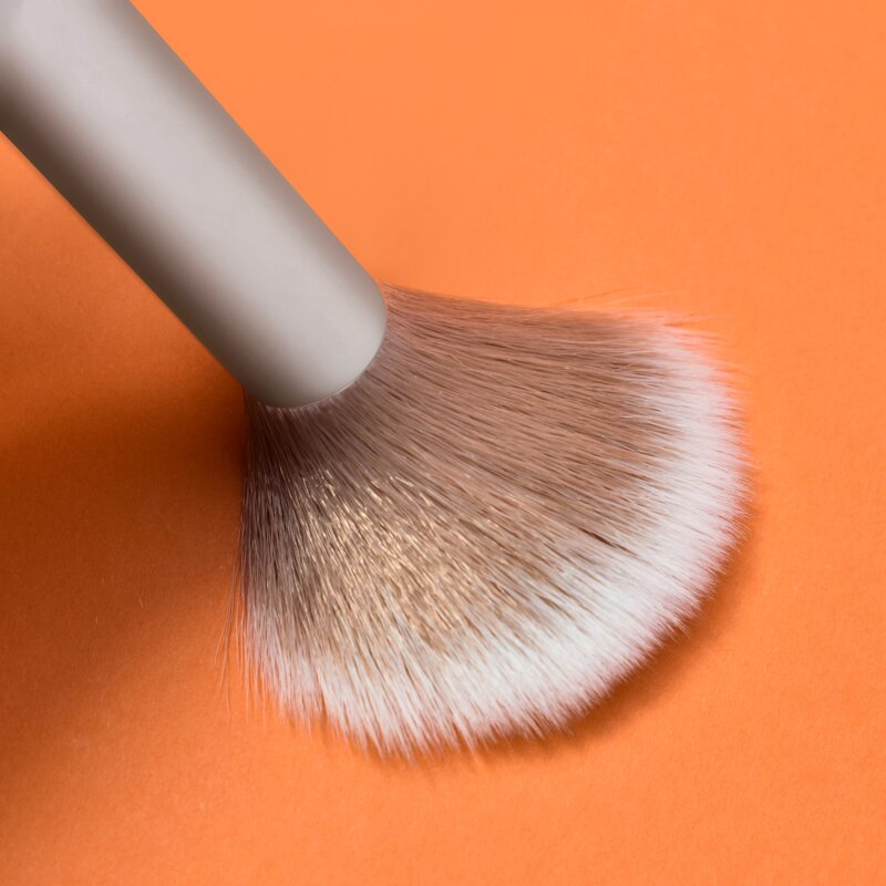 Makeup Brush Factory - Silvery White Handle Customizable