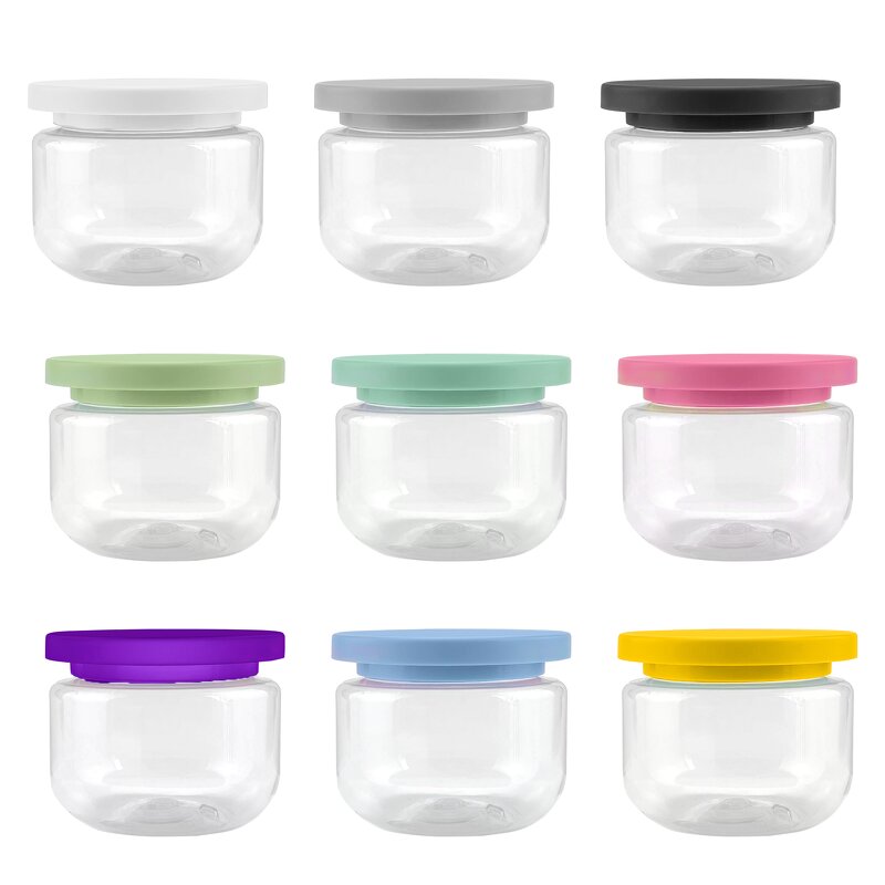 Cream Jar Factory - 250g Green Plastic with Screw Lid