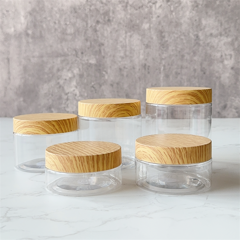Cream Bottle Factory - PET Material Frosted Wood Grain Cap