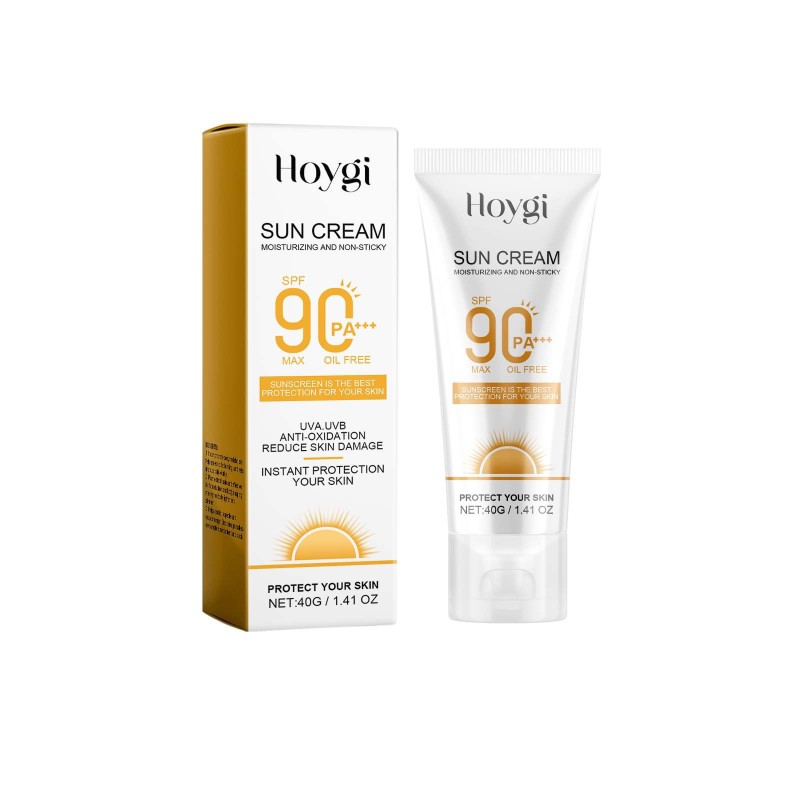 Organic SPF 90 Sunblock Cream Mineral and Herbal Ingredients Whitening and UV Protection Screen Isolation Sunscreen