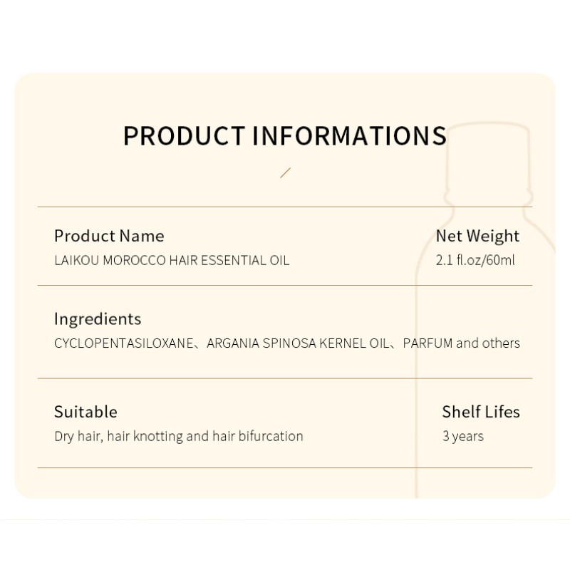 African Hair Care Products Scalp  Moisturizing Repair Oil for Hair Growth Morocco Argan Oil Coconut Oil 3 Years 2-IN-1