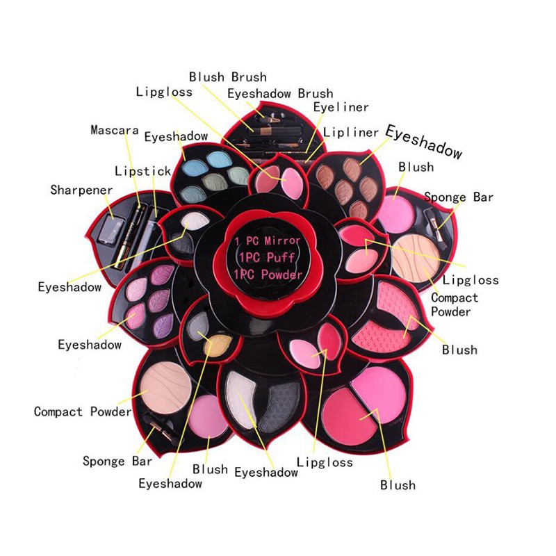 MISS ROSE Natural Sexy Eyeshadow Palette Set Rotary Eye Shadow Makeup