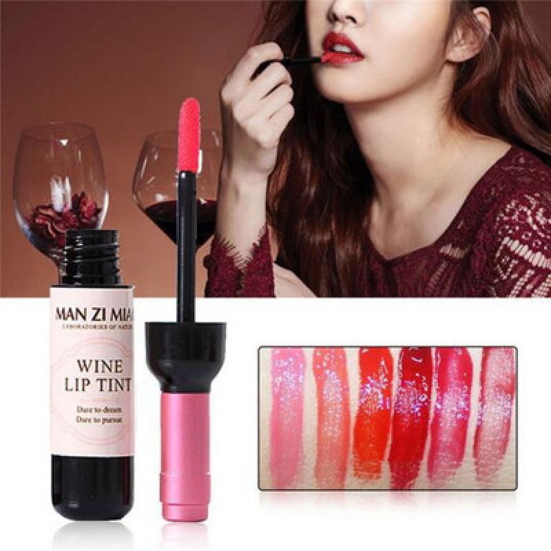 Wine Bottle Lip Gloss Liquid Lipstick Red Waterproof Long Lasting 5G Stick Herbal MSDS Vegan Lipstick LP=2.5MM 8P 9P 10pinmsds