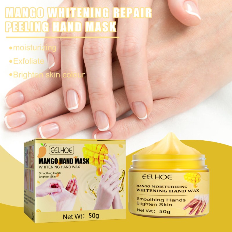 New Mango Moisturizing Anti Wrinkle Hand Cream Whitening Exfoliating Hand Mask Peeling Mask for Hand
