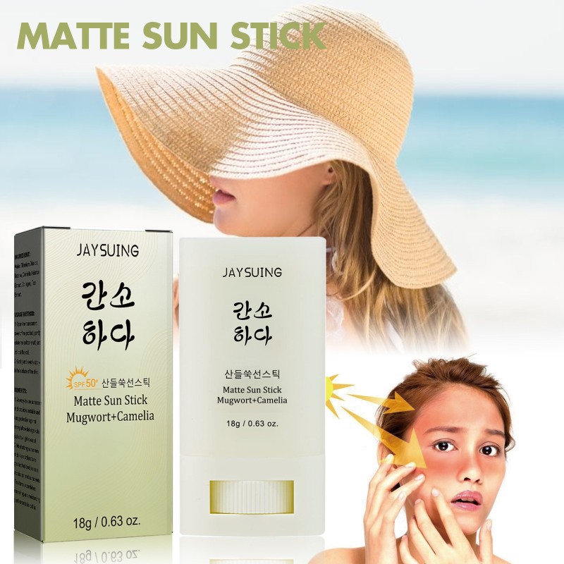 SPF50 Matte Sunscreen Stick UV Protection Moisturizing Sun Block Cream Retinol Collagen Wholesale