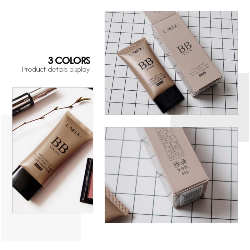 Multi Solution Mineral BB Cream Concealer Lightening and Whitening Oil Control Nude Makeup with Whitening Benefits