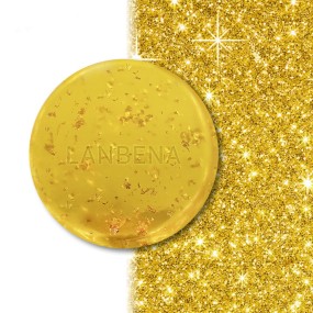 Handmade 24K Gold Soap Organic Seaweed Essential Oil Deep Cleansing and Whitening Solid Bar with Herbal Ingredients