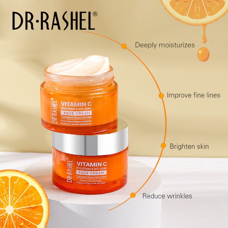DR RASHEL VC Series Skin Care Whitening Brightening Natural Organic Best Vitamin C Face Cream 50g
