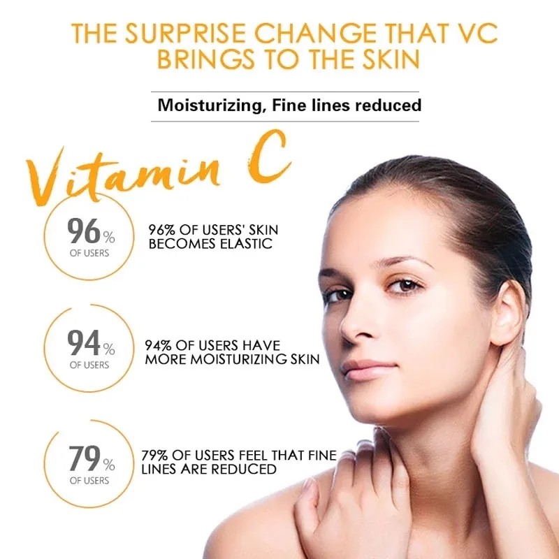 VC Series Skin Care Anti Aging Anti Wrinkle Dark Circle Acid Collagen Natural Vitamin C Eye Serum