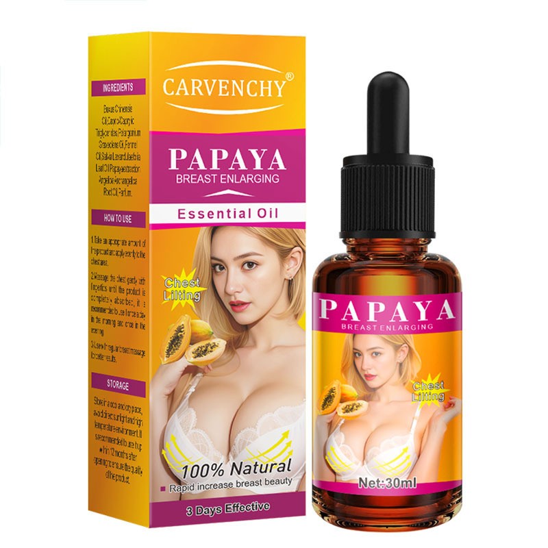 Beauty Papaya Breast Increasing Breast Cream Firming Enlargement Essential Oil Small Breast Cream Transparent for Women