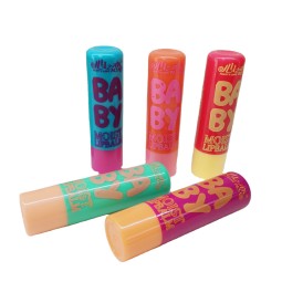 Wholesale Own Brand Makeup Fruity Cute Deep Moisturizing Lip Balm for Kids 24pcs/box