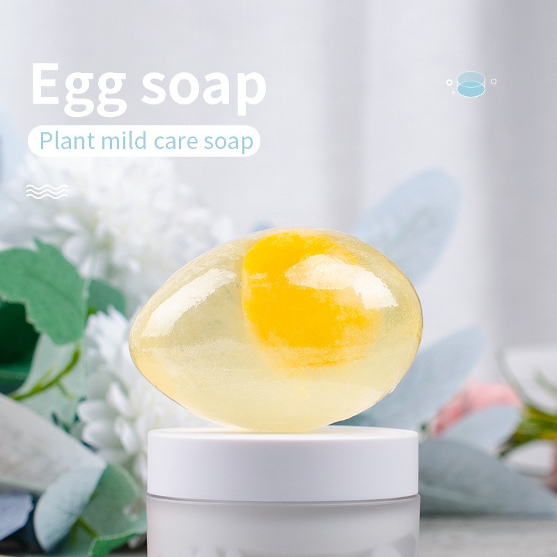 Handmade Vegan Egg Soap Organic Customized Whitening Collagen Herbal Solid Bar