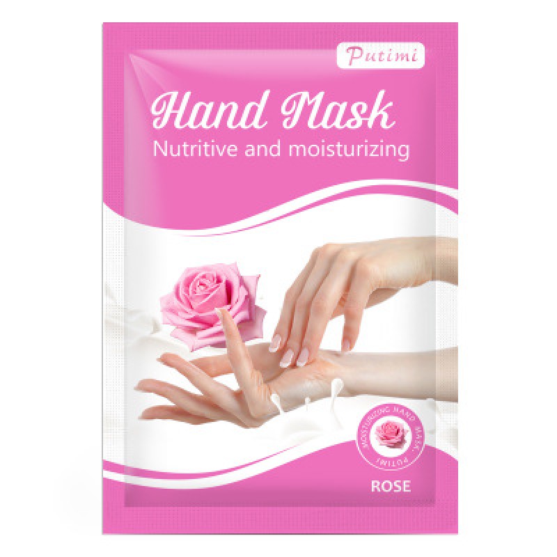 Rose Hand Mask Pack Moisturizing Fade Fine Lines Collagen Hand Mask Gloves