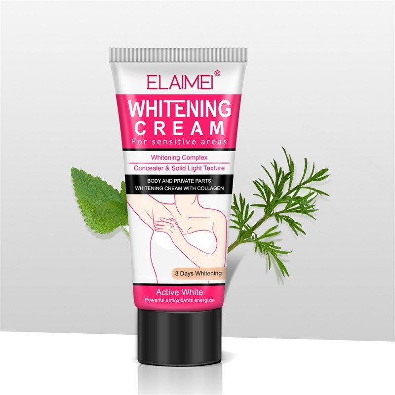 ELAIMEI Natural White Organic Vegan Herbal Concealer Underarm Body Lightening Cream Skin Whitening Moisturizer Firming Feature