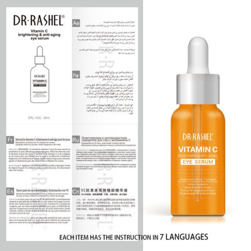 DR.RASHEL Vitamin C Serum Anti Aging Dark-Circle Eye Serum Beauty