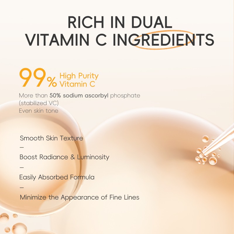 LAIKOU Travel Size Moisturizing Brightening Vitamin C Skin Care Set