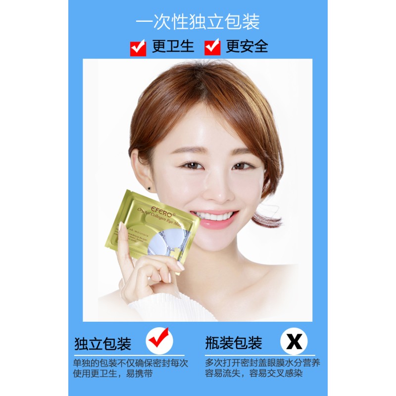 Wholesale Crystal Eye Mask Anti Puffiness Soothing Hydrogel Eye Patch Gel