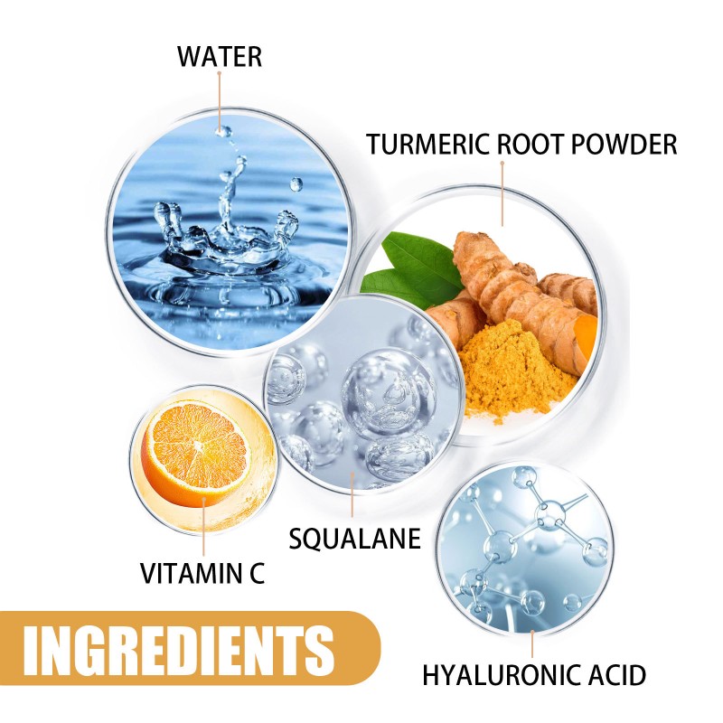 EELHOE Eye Care Moisturizing Fade Dark Circles Brightening Repairing Vitamin C Turmeric Eye Cream