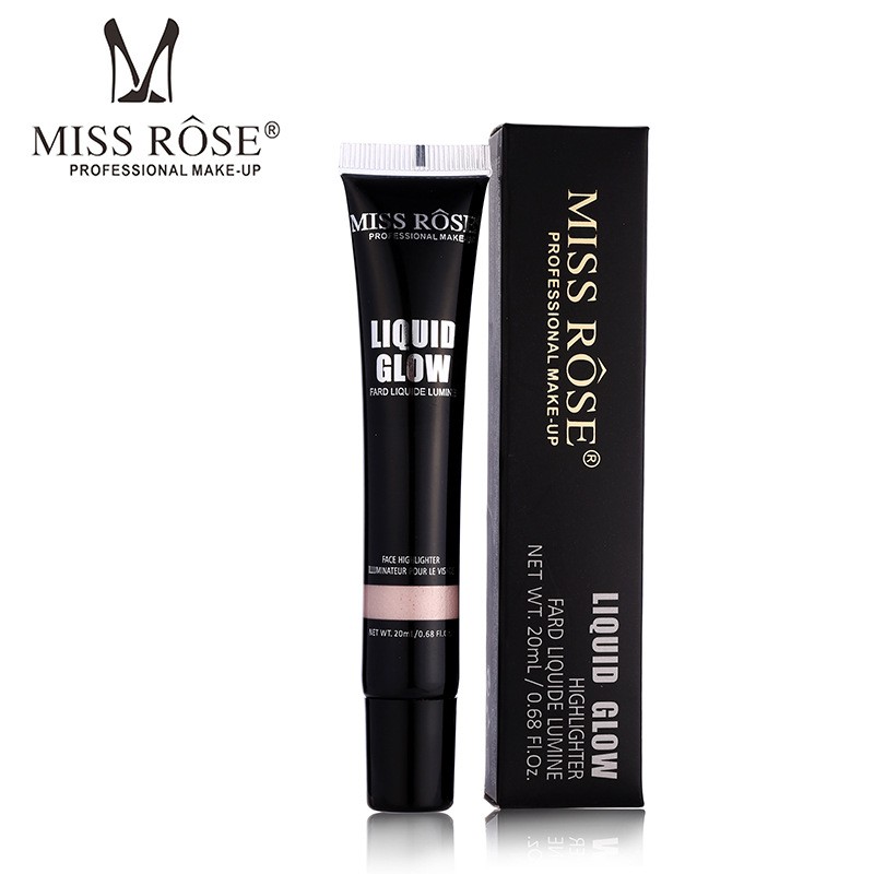 Miss Rose Liquid Lumine Highlighter Foundation Oil-Control Waterproof Matte Powder with Whitening and Concealer Features
