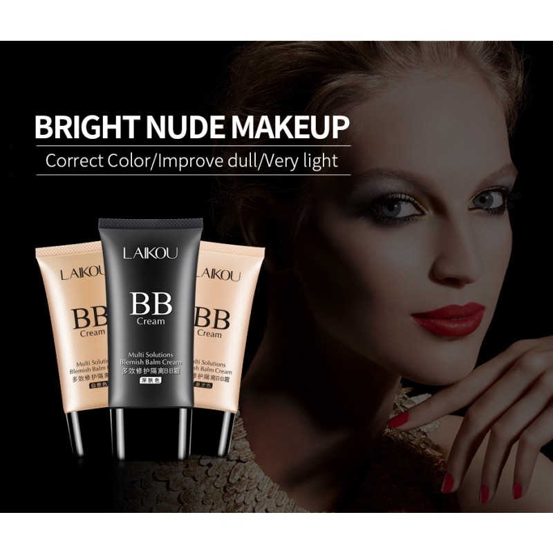Multi Solution Mineral BB Cream Concealer Lightening and Whitening Oil Control Nude Makeup with Whitening Benefits