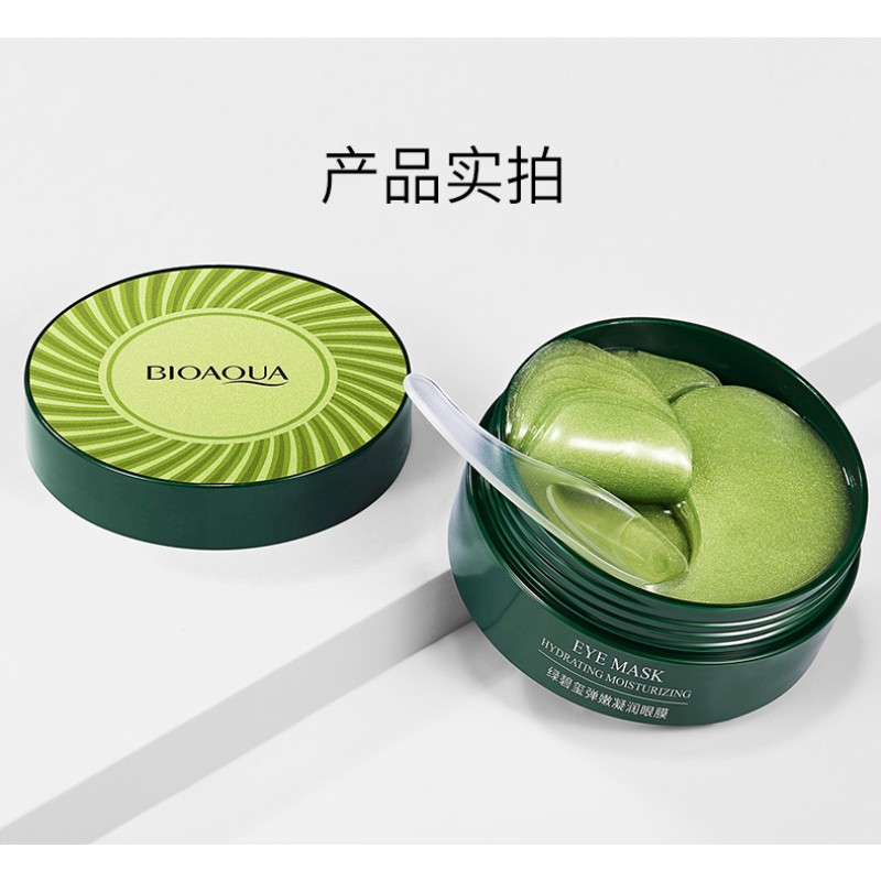 Eye Care Anti-Aging Moisturizer Patches Blue Crystal Vegan Seaweed Herbal Peptides for Dark Circle Removal