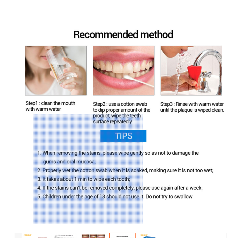 OEM Teeth Whitening Removes Plaque Stains Tooth Whitening Liquid