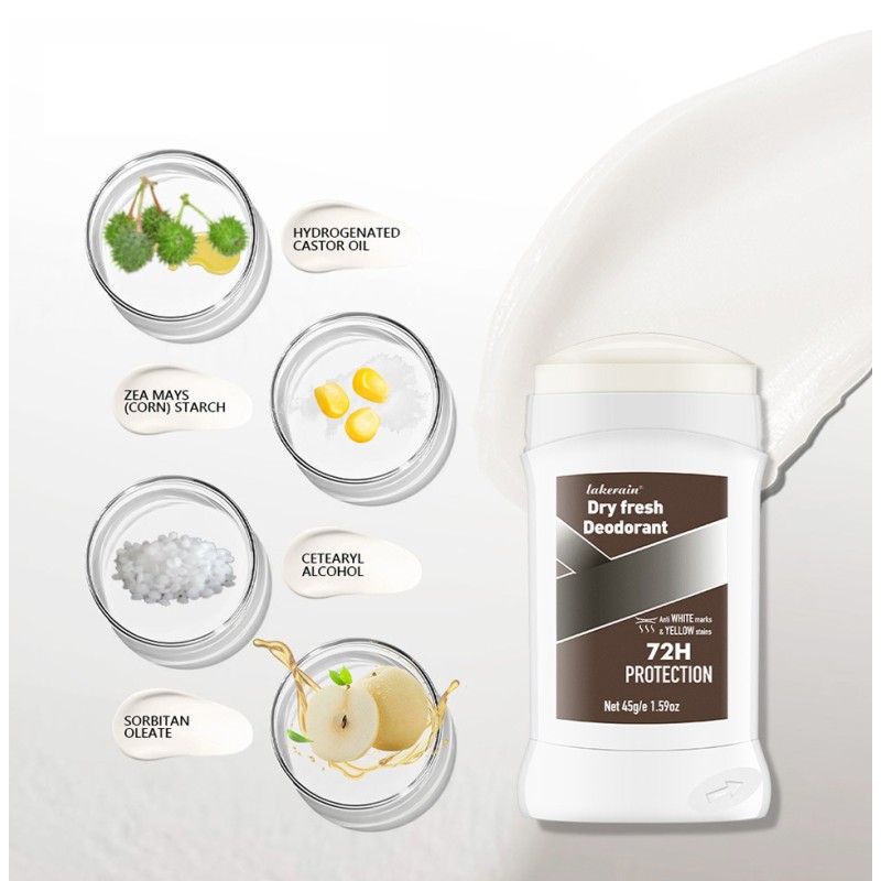 Organic  Deodorant Underarm Removal Body Odor Antiperspirant Deodorant for Man Liquid Male Deodorant Stick
