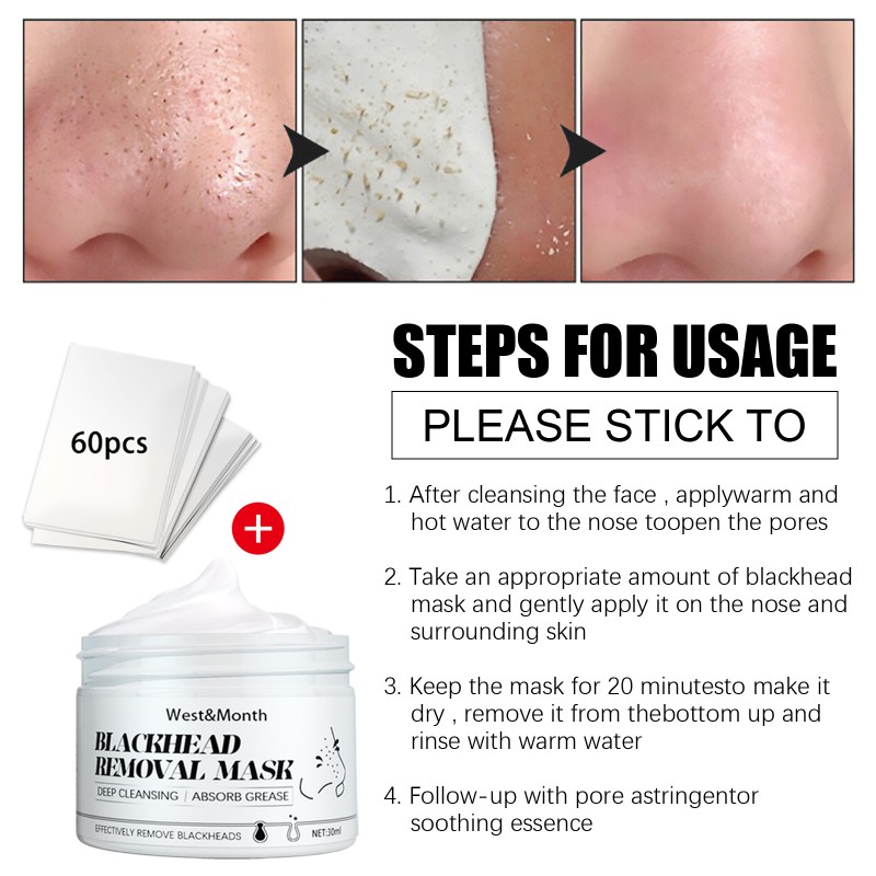 Hot Selling Mineral Nose Mask Deep Cleansing Blackhead Removal Strips for Nose Skin Pores Shrinking Patch Nose Mask