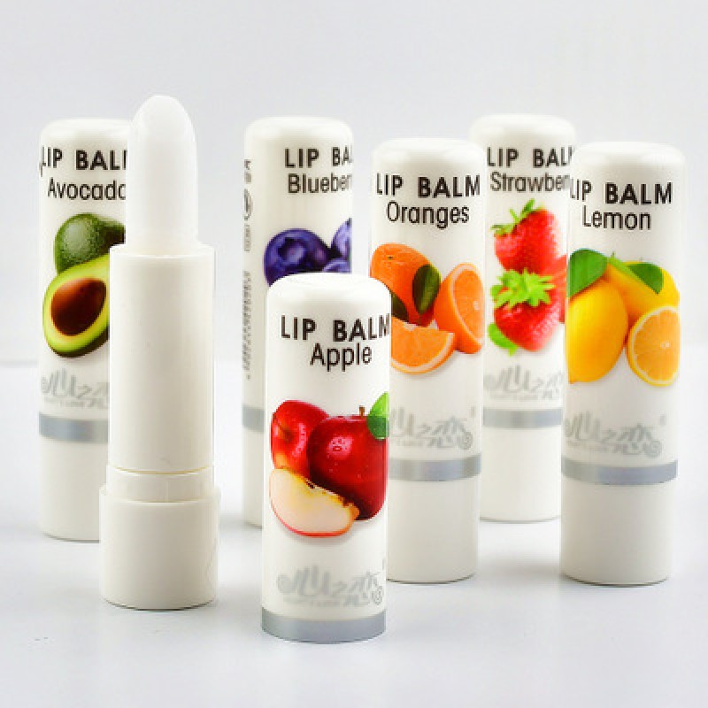 Fruit-scented Adult and Kids Lip Balm Moisturizing and Anti-cracking Colorless Lip Balm Lipstick Waterproof Stick Female 3G 20g