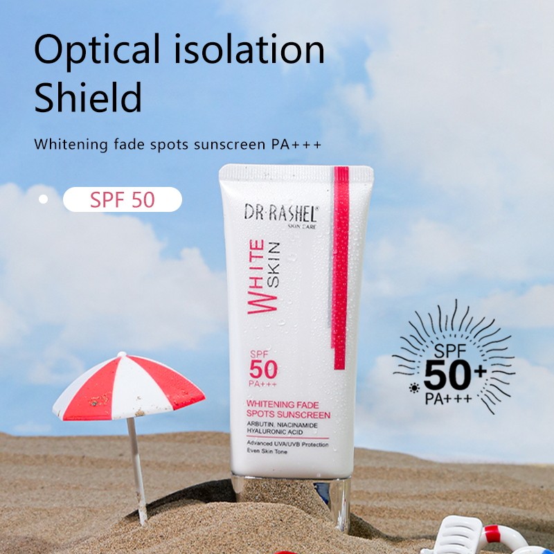 DR RASHEL SPF50 Whitening Fade Spots Sunscreen,Tanning Blocker Anti-Tanning Sun Block protection Cream