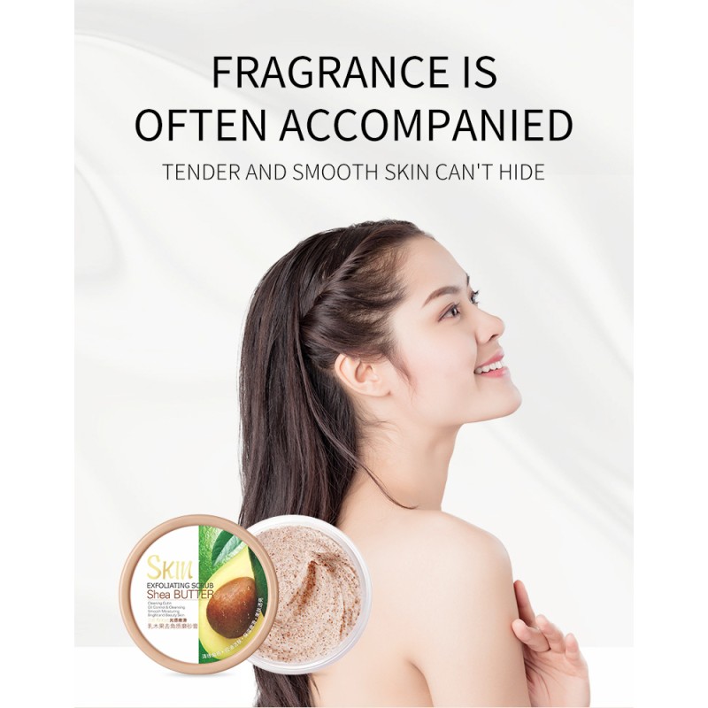 Natural Shea Butter Scrub Remove Cuticle Smooth Skin Scrub Clean Pores Body Scrub