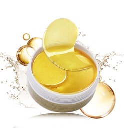Private Label Eye Gel Pads Hydrogel Crystal 24K Gold Collagen Korean Eye Mask Under Eye Patch