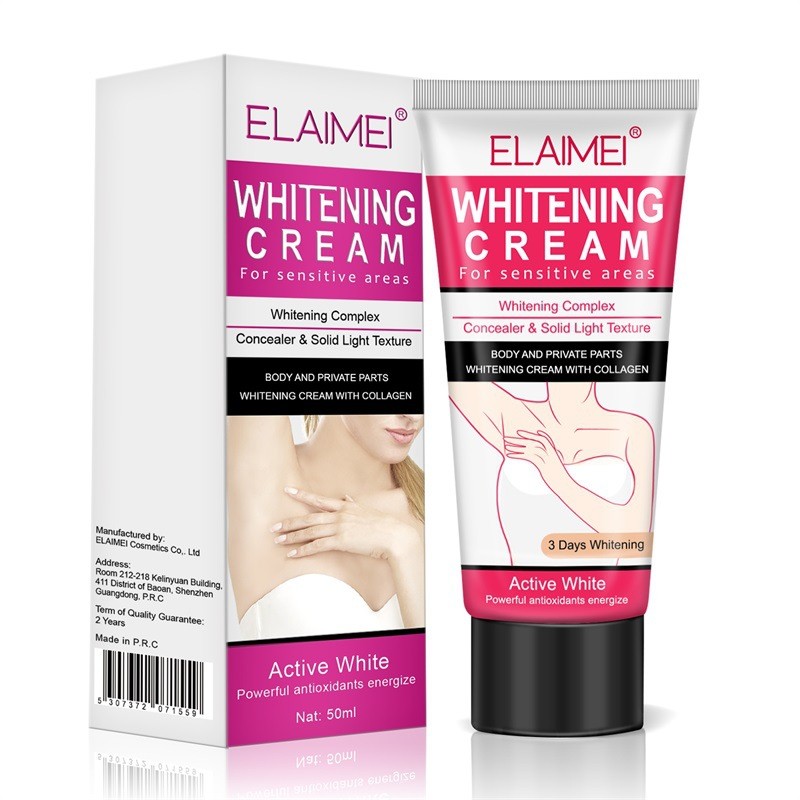 ELAIMEI Natural White Organic Vegan Herbal Concealer Underarm Body Lightening Cream Skin Whitening Moisturizer Firming Feature