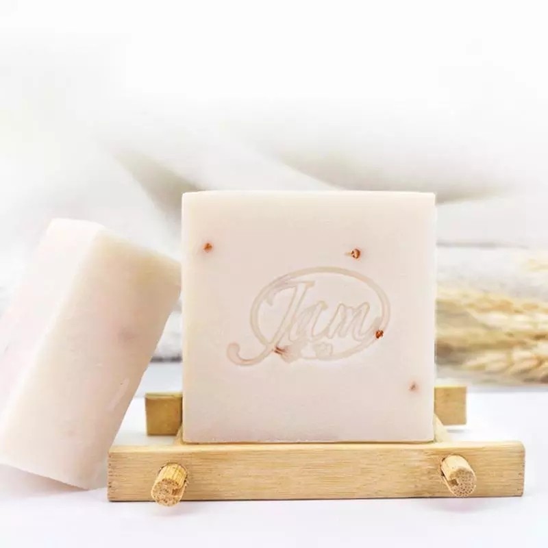 Handmade Jam Soap Whitening Deep Cleaning Lightening Rice Milk Bleaching for Adults Female 3 Years Snow White Face Bath Soap