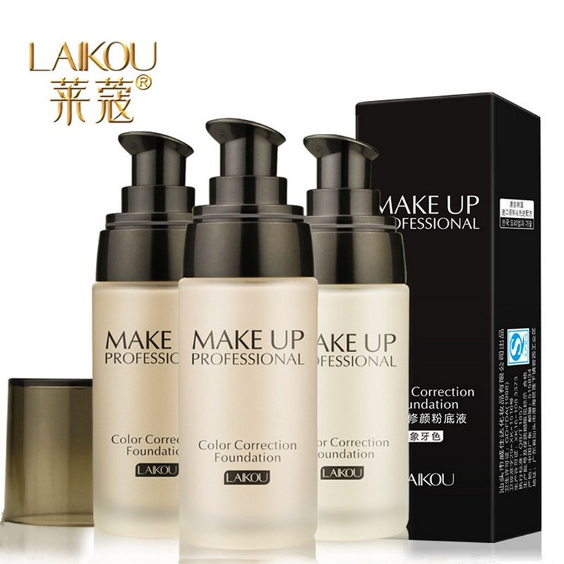 Professional Anti-Acne Oil-Control Concealer Mineral Beauty Foundation Liquid Natural Nude Waterproof Packed in Bottle