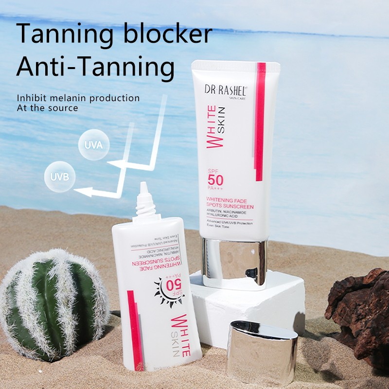 DR RASHEL SPF50 Whitening Fade Spots Sunscreen,Tanning Blocker Anti-Tanning Sun Block protection Cream