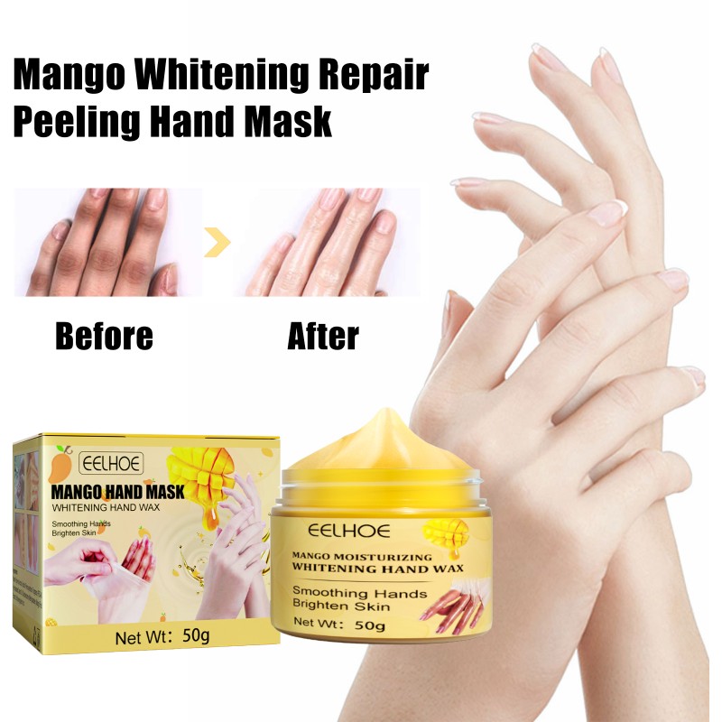 New Mango Moisturizing Anti Wrinkle Hand Cream Whitening Exfoliating Hand Mask Peeling Mask for Hand