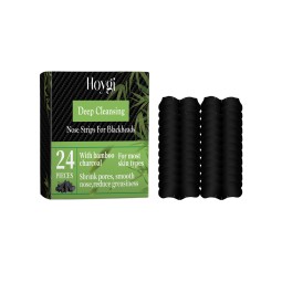 HOYGI Bamboo Charcoal Blackhead Patch Deep Cleaning Shrinking Pores Nose Strips
