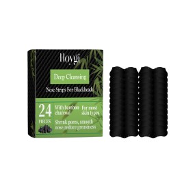 HOYGI Bamboo Charcoal Blackhead Patch Deep Cleaning Shrinking Pores Nose Strips
