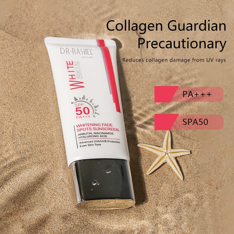 DR RASHEL SPF50 Whitening Fade Spots Sunscreen,Tanning Blocker Anti-Tanning Sun Block protection Cream