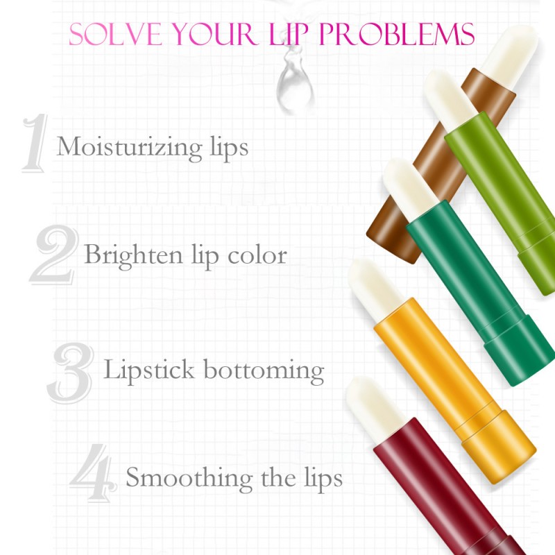 Private Label Natural Lip Care Protect Fine Lines Aging Luxury Color Changing Lip Balm